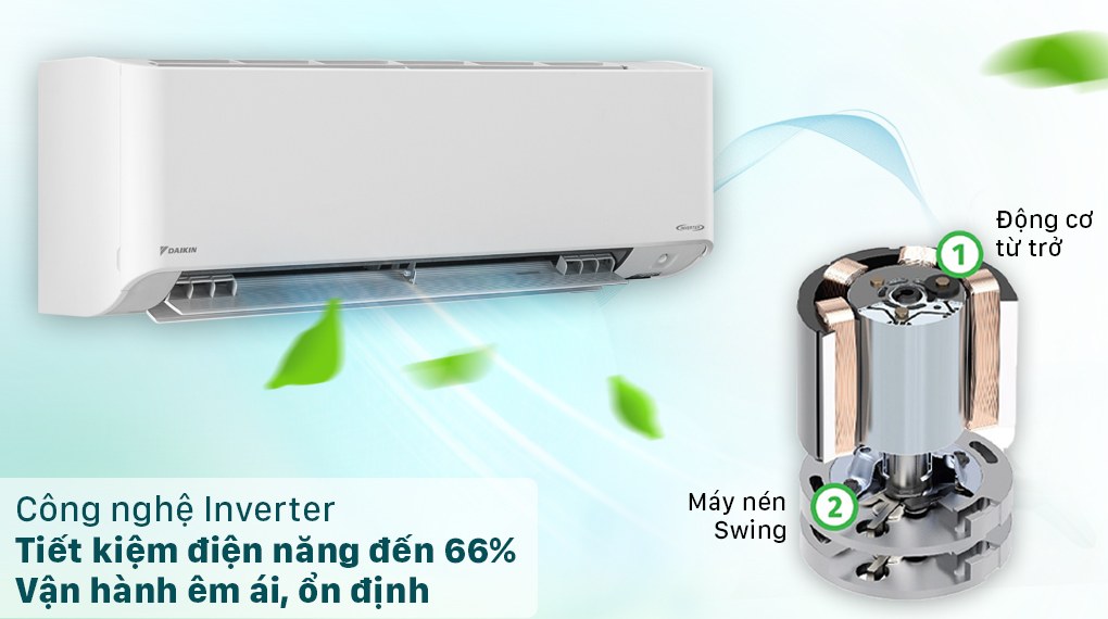 Daikin FTKZ60VVMV công nghệ inverter