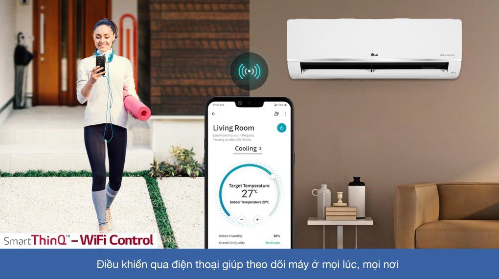 Điều hòa multi LG treo tường 1 chiều 9.000BTU AMNQ09GSJB0